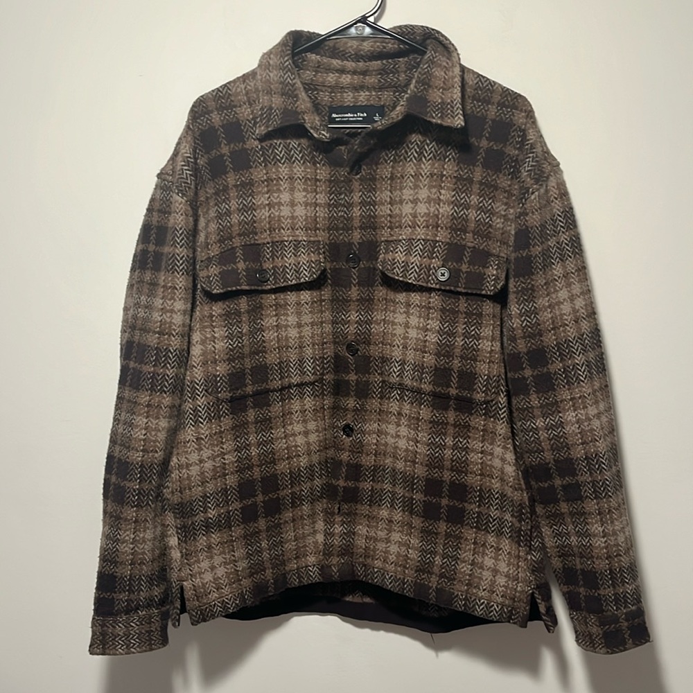Men's Brown Plaid Jacket